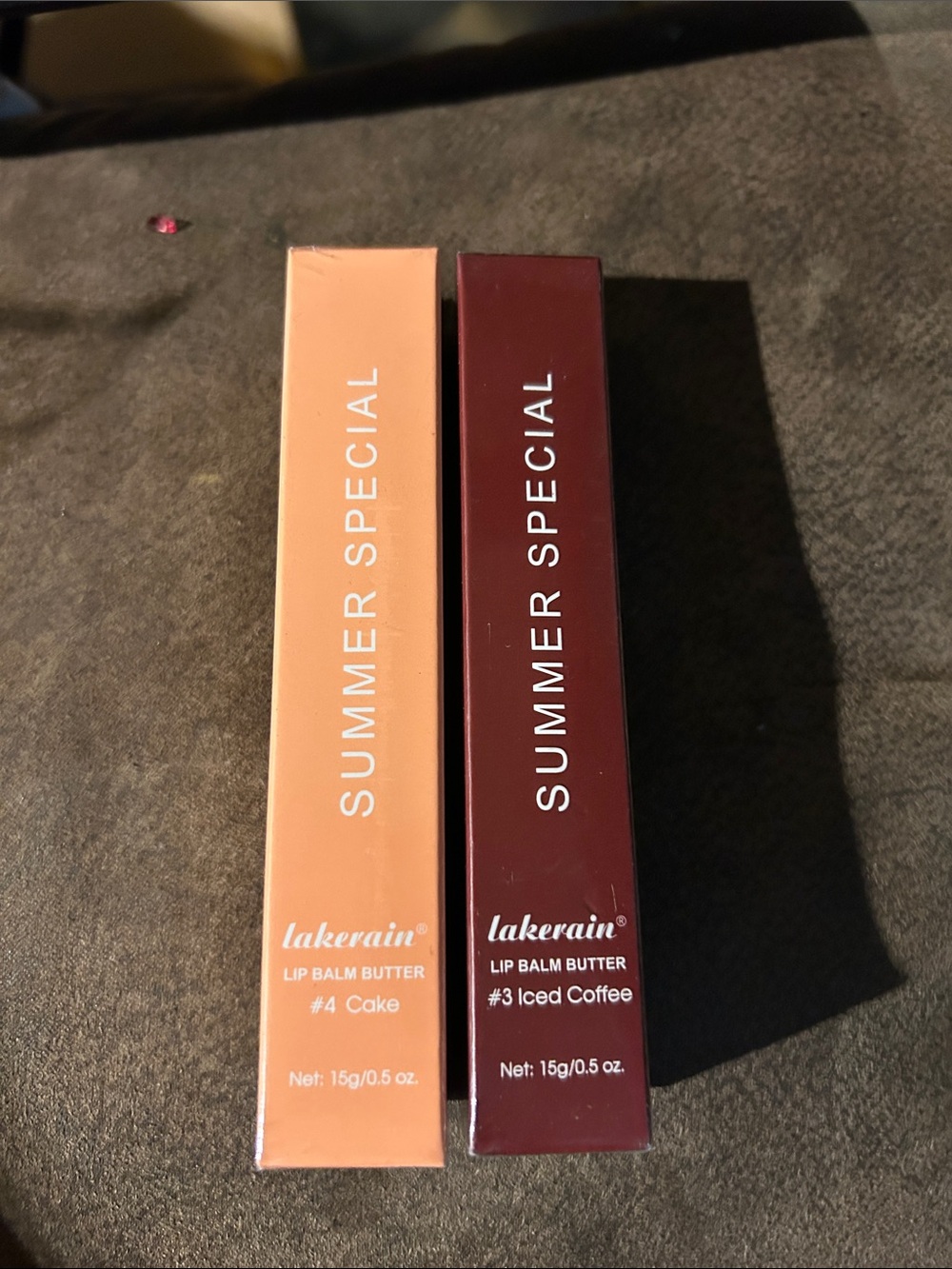 Summer special butter lip balms one iced coffee and one cake color